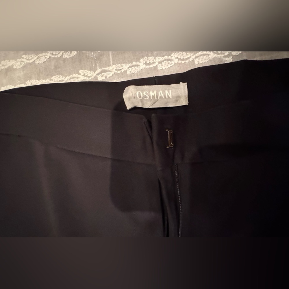 NWT OSMAN Black dress pants - Size 6. HIGH WAISTED AND WIDE LEG - Picture 14 of 16